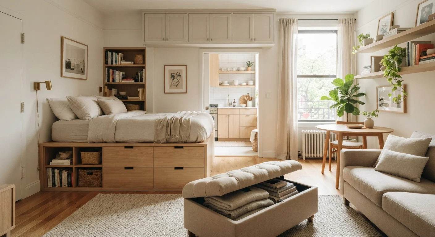 Clever Storage Spots in a Small Apartment That Often Go Unnoticed