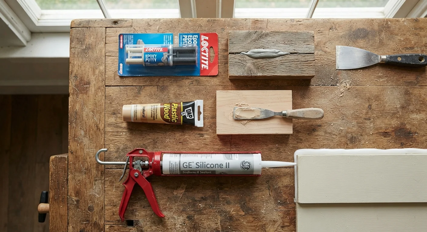 Epoxy, Wood Filler, or Caulk — Choosing the Right Gap Fixer