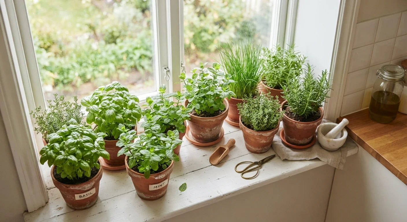 Growing Herbs Indoors: What Actually Works on a Kitchen Windowsill