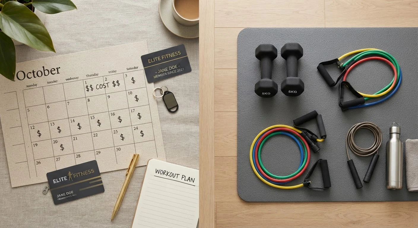 Gym Membership or Home Workout Setup: What the Long-Term Numbers Look Like