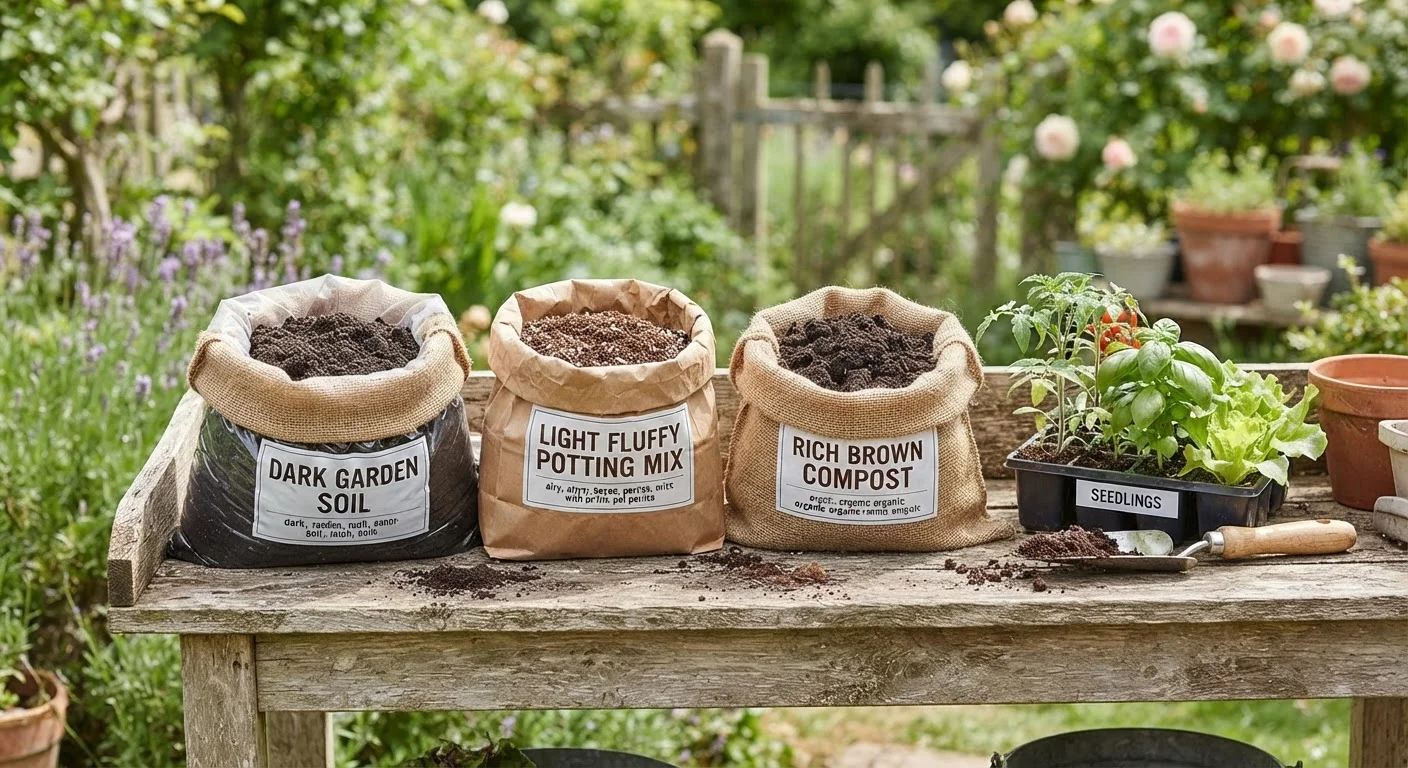 Soil, Potting Mix, and Garden Compost: What Each One Is Actually For