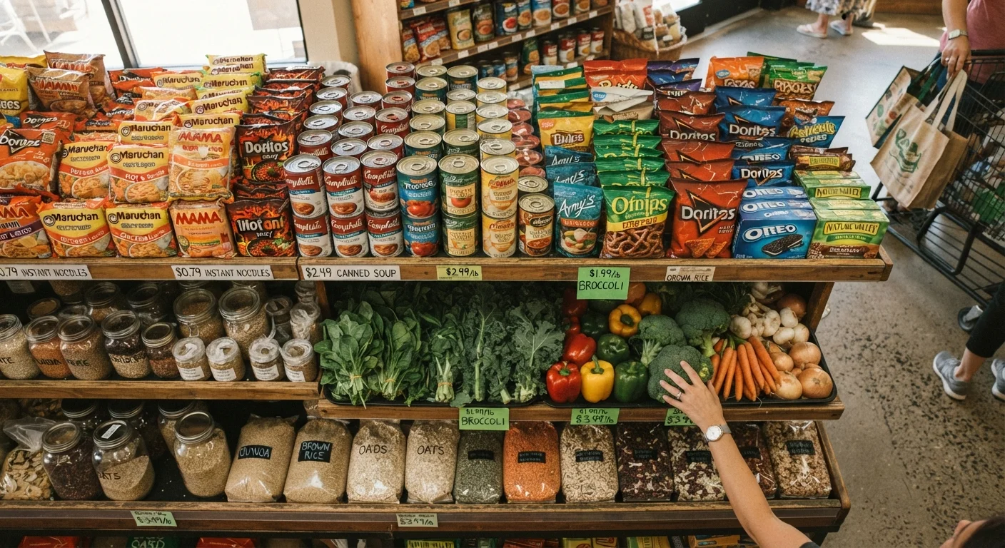 The Trade-Offs of Ultra-Processed Convenience Foods When Money Is Tight